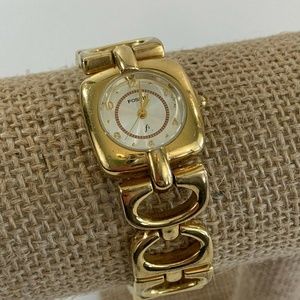 Fossil F2 Gold Tone Women Watch Water Resistant Re